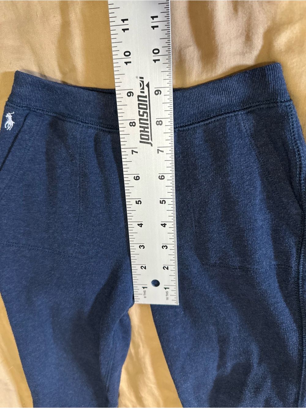 Polo Ralph Lauren kids Navy Blue Fleece Jogger Pants Size 6 - Picture 10 of 10